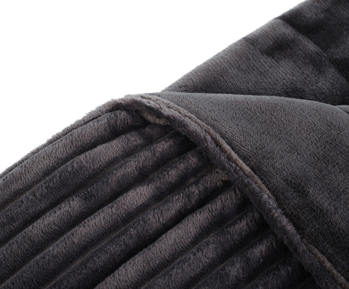 Kuscheldecken Cord Optik 150x200 anthrazit