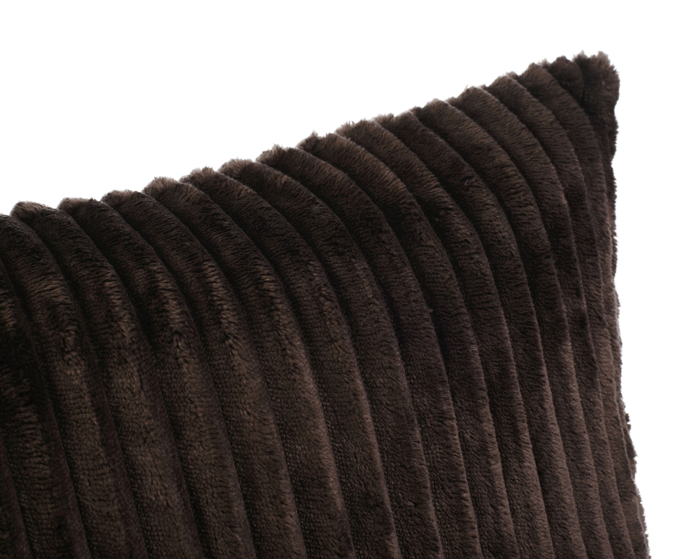 Kissen (gefüllt) Cord Optik 50x50 dunkelbraun
