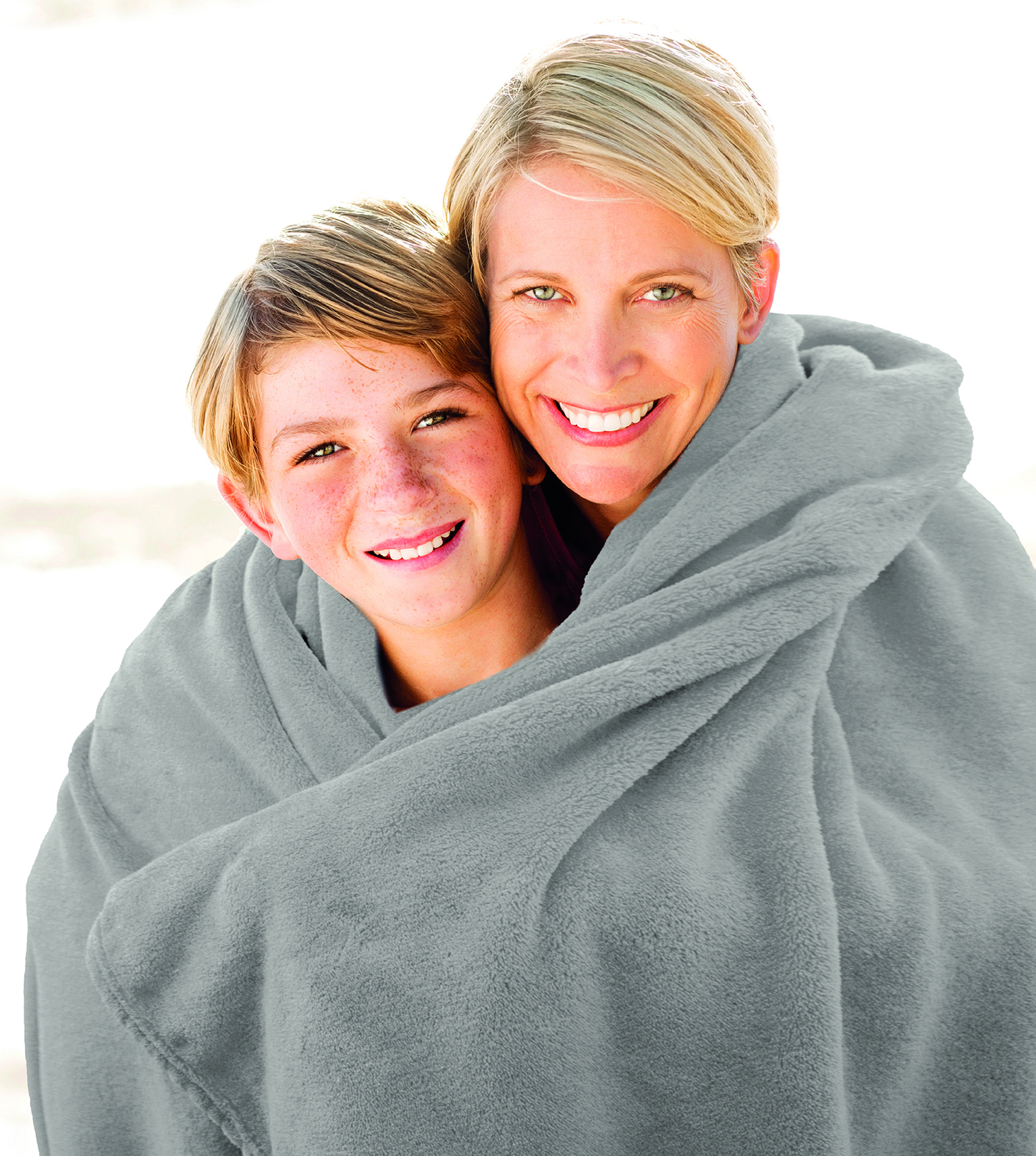 Kuscheldecken Premium silbergrau