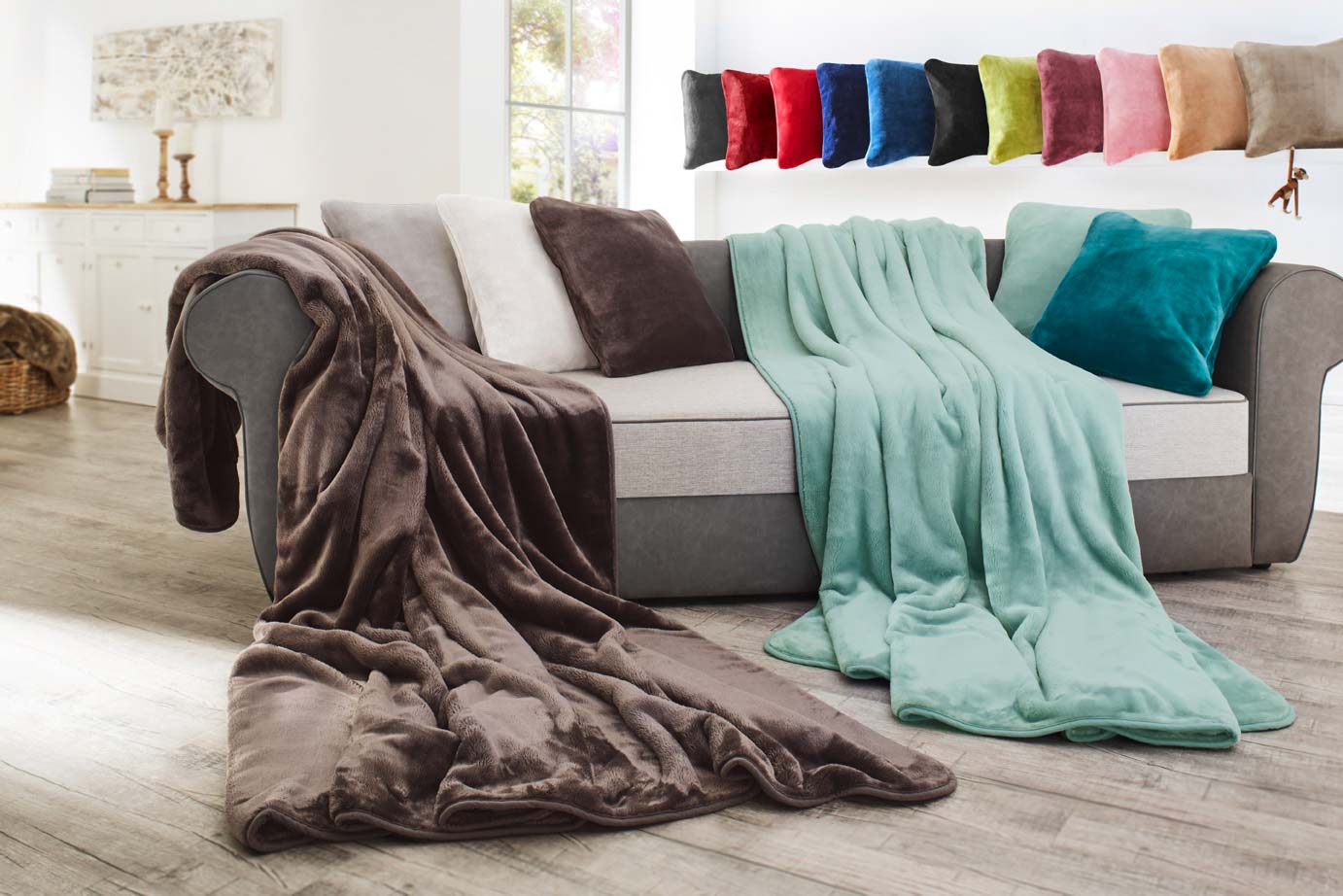Kissen (gefüllt) Premium Cashmere Feeling 50x50