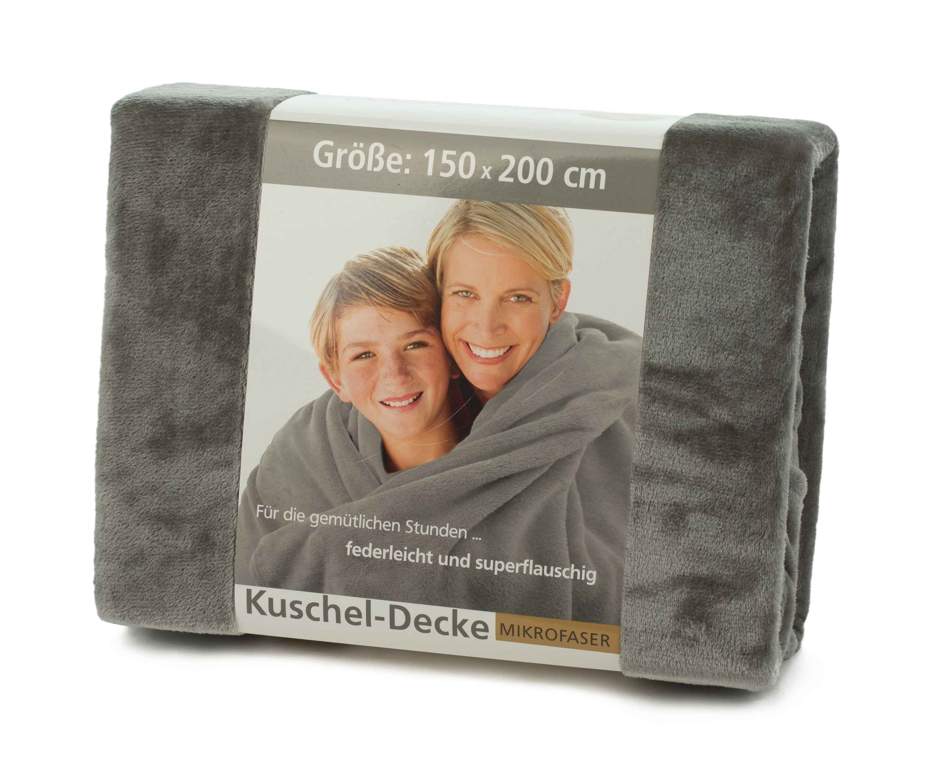 Kuscheldecken Premium silbergrau