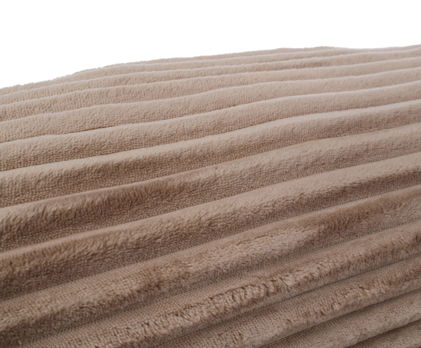 Nackenrolle (gefüllt) Cord Optik 70x22 taupe