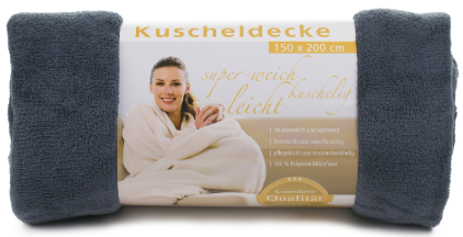 Kuscheldecken Light 150x200 anthrazit