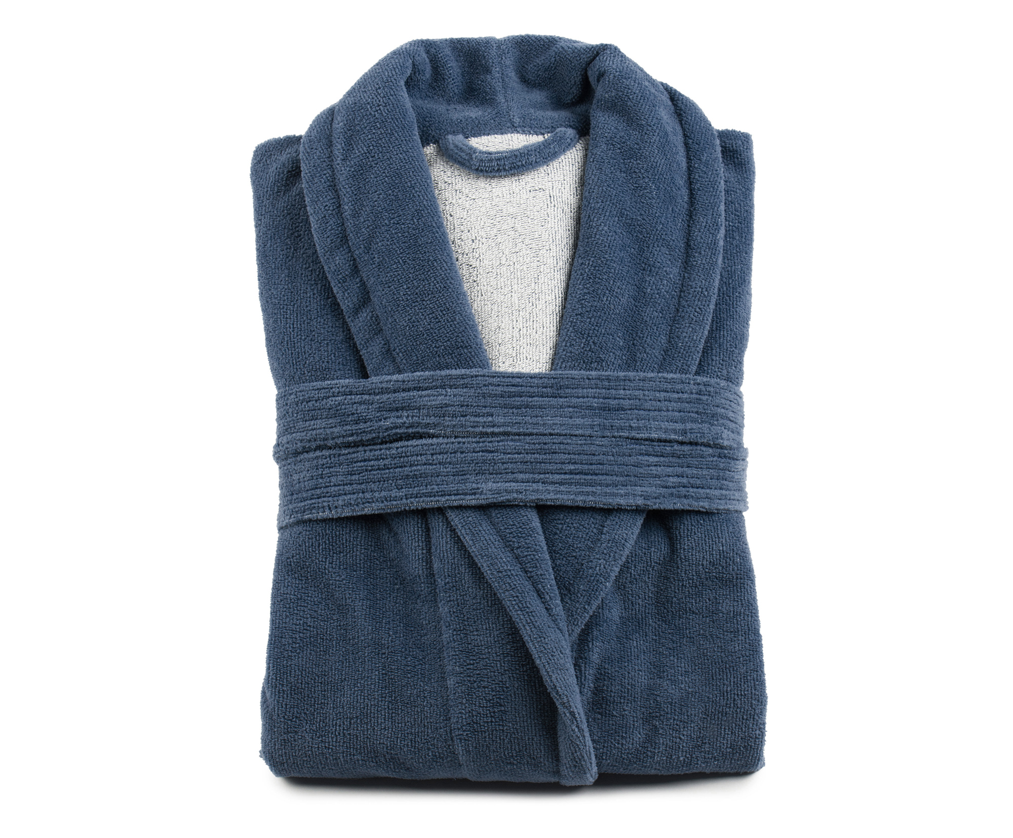 Bademäntel DUO-Soft Blau/Wollweiß