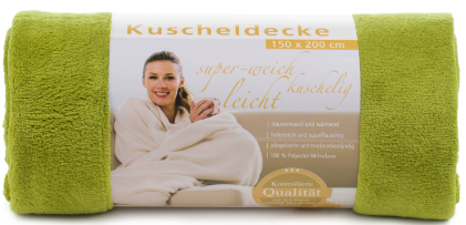 Kuscheldecken Light 150x200 limonegrün