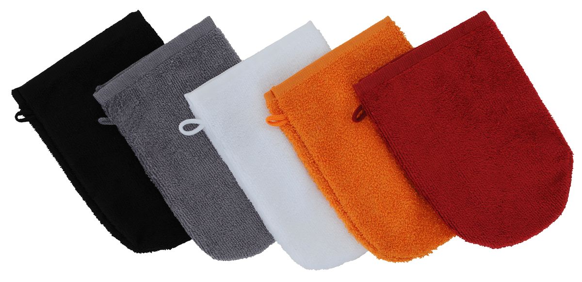 Waschhandschuhe 14x21 terracotta (2er-Set)