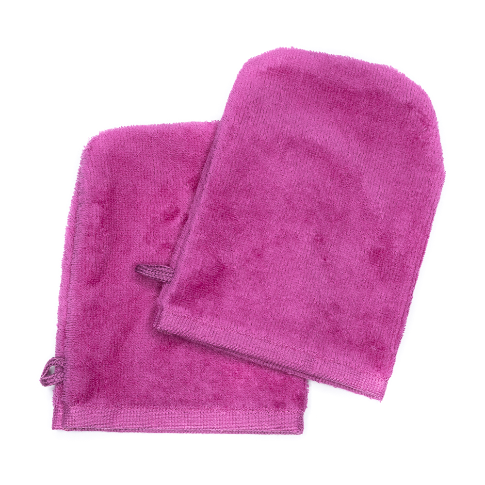 Waschhandschuhe 14x21 pink (2er-Set)