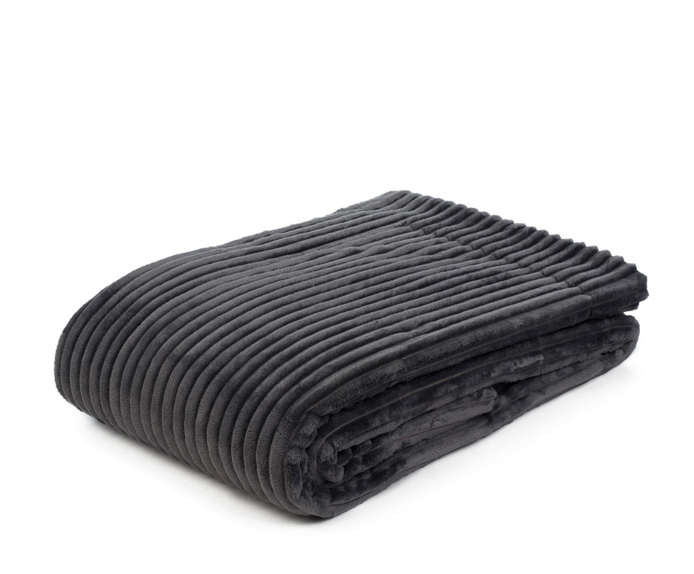 Kuscheldecken Cord Optik 150x200 anthrazit