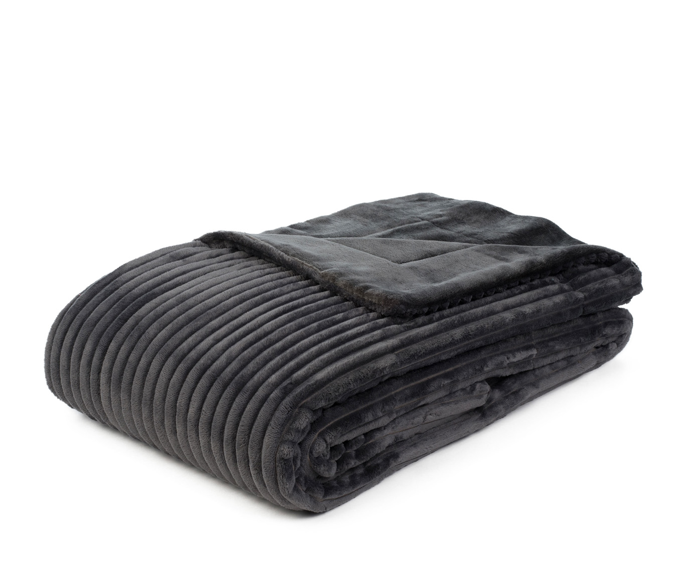 Kuscheldecken Cord Optik 150x200 anthrazit